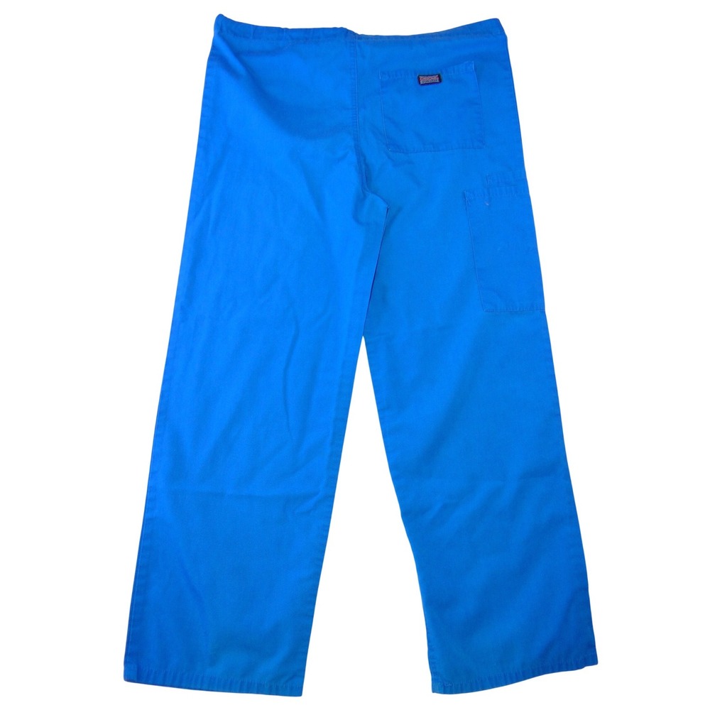 Cherokee Workwear Royal Blue Scrub Pants Womens Small Elastic Drawstring Cargo